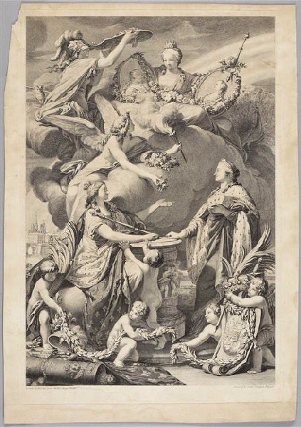 Mariage de Louis de France et de Marie-Josèphe de Saxe, Jean-Jacques Flipart