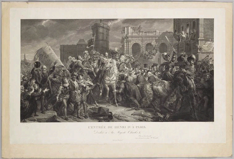 Entrée de Henri IV dans Paris, Paolo Toschi, 1827