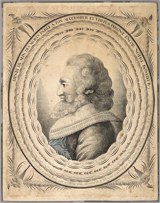 Portrait d'Henri IV en buste ; Dessin(s) calligraphique(s)_0