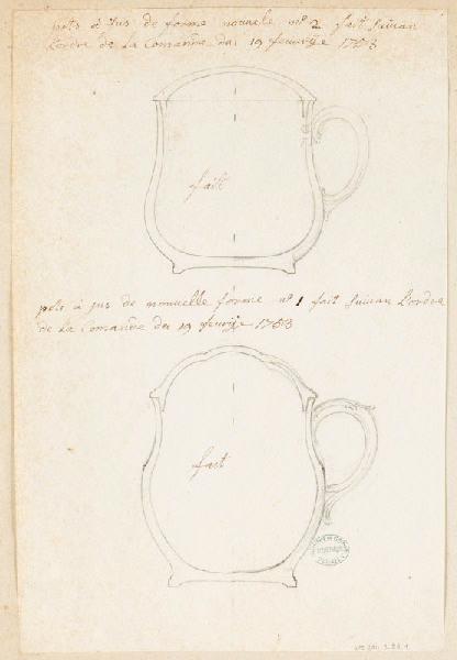 Pots à jus, Manufacture de Sèvres, 1753