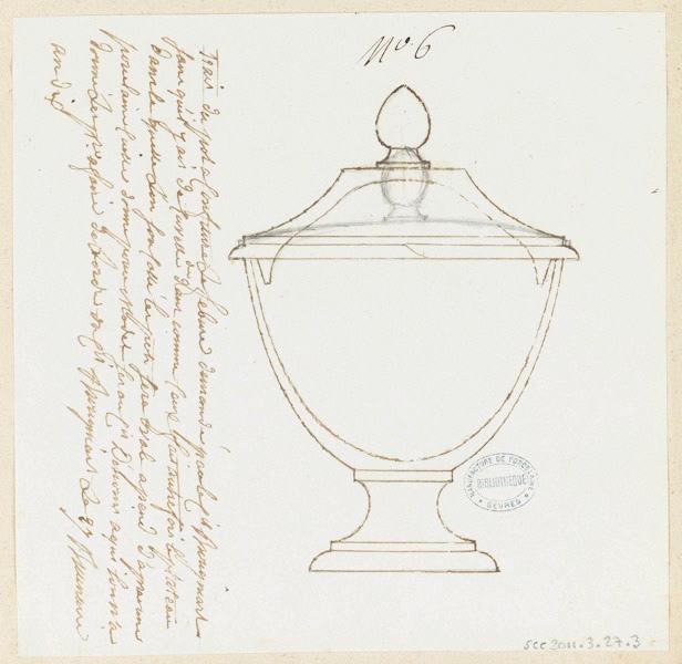 Pot à confitures Lefevre, Manufacture de Sèvres, 1801