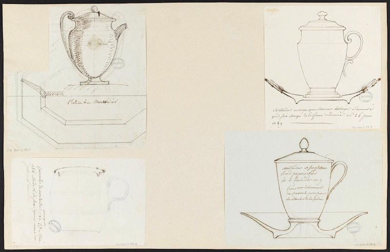 Moutardiers, Manufacture de Sèvres, 18e siècle