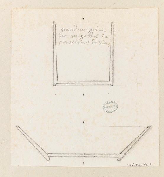 Tasse (titre factice) ; Gobelet Saxe et soucoupe, Manufacture de Sèvres, 18e siècle