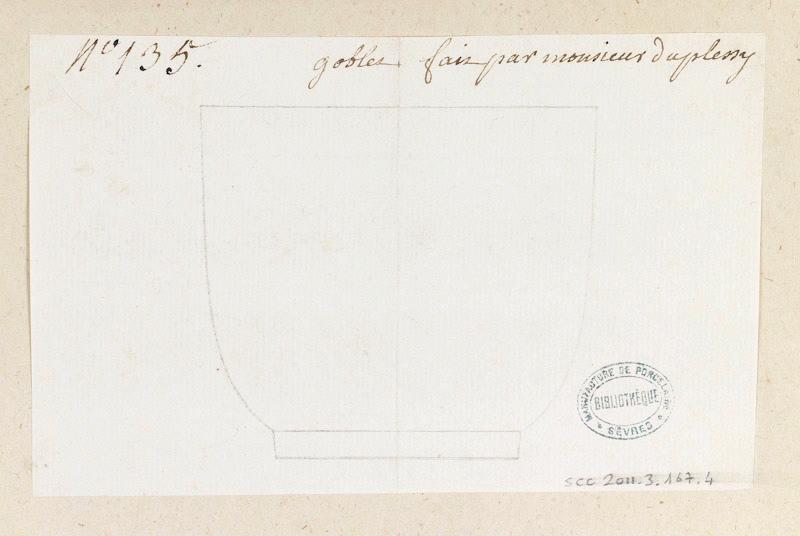 Tasse (titre factice) ; Gobelet Duplessis, Manufacture de Sèvres, 18e siècle