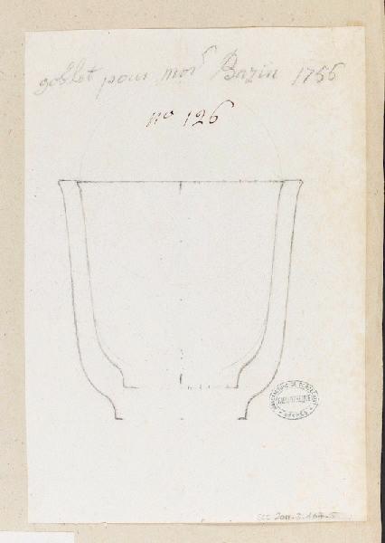 Tasse (titre factice) ; Gobelet Bazin, Manufacture de Sèvres, 1756
