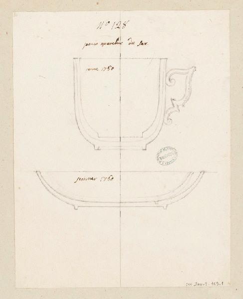 Tasse (titre factice) ; Gobelet Saxe et soucoupe_0
