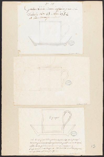 Tasses, Manufacture de Sèvres, 2e moitié 18e siècle, 1er quart 19e siècle