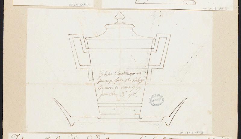 Tasse 'Architecte' ; Gobelet 'Architecte', Charles François Bolvry, 1789