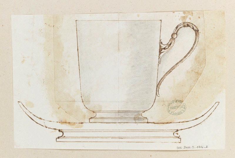 Tasse et soucoupe, Manufacture de Sèvres, 2e moitié 18e siècle