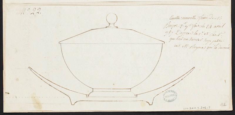 Ecuelle Boizot et plateau, Louis-Simon Boizot, 1787