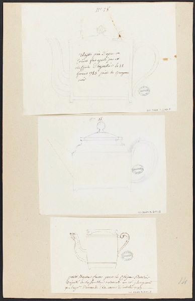 Théières, Manufacture de Sèvres, 4e quart 18e siècle