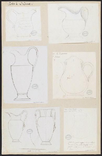 Pots à crème, Manufacture de Sèvres, 18e siècle