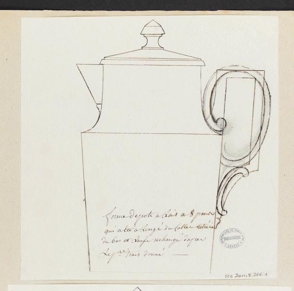 Pot à lait Bolvry à huit pans, Charles-François Bolvry, 4e quart 18e siècle