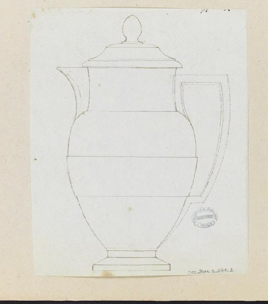 Pot à lait Bolvry à bandeau, Charles-François Bolvry, 4e quart 18e siècle