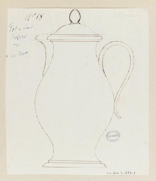 Pot à lait Bolvry, Charles-François Bolvry, 1791