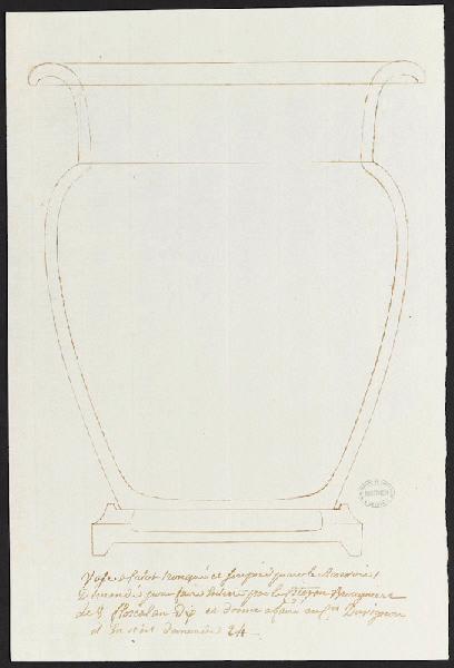 Vase à culot, Manufacture de Sèvres, 18e siècle