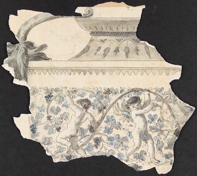 Fragment de décor ; Vase (Fragment de décor de vase), Jean-Jacques Lagrenée