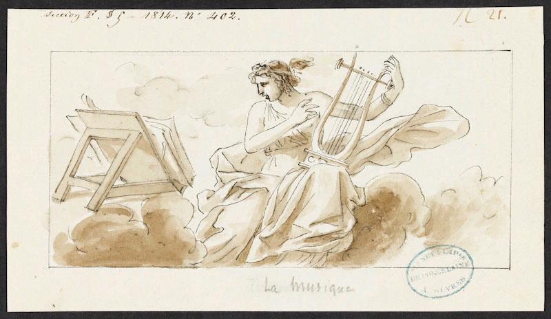Elément décoratif : La Musique, Jean-Jacques Lagrenée