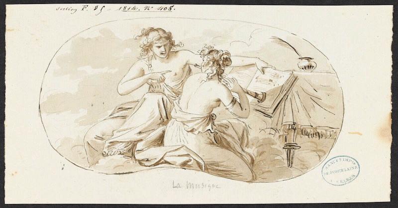 Elément décoratif : La Musique, Jean-Jacques Lagrenée