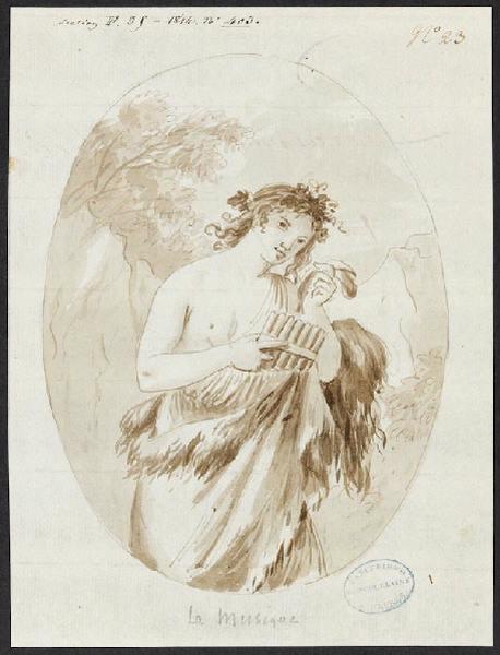 Elément décoratif : La Musique, Jean-Jacques Lagrenée