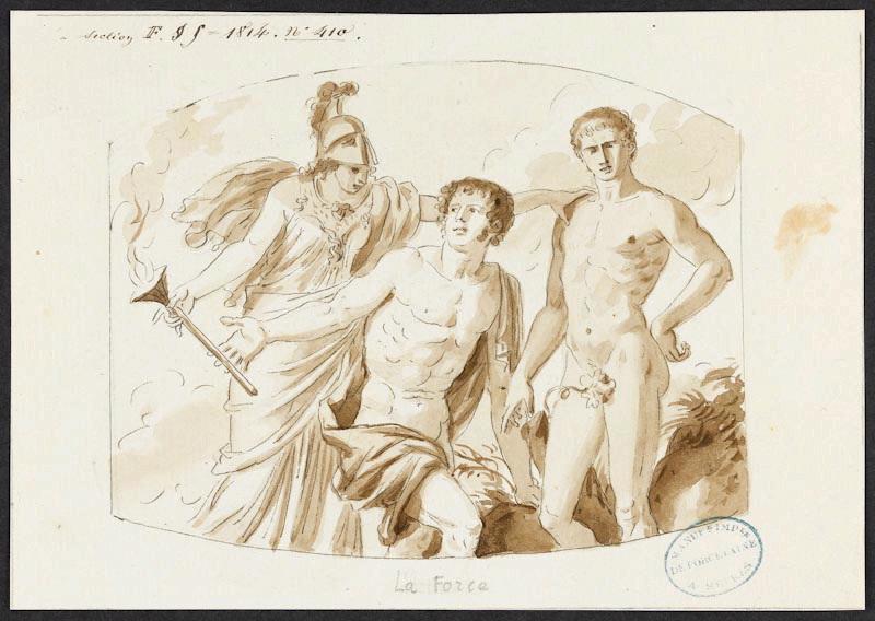 Elément décoratif : La Force, Jean-Jacques Lagrenée