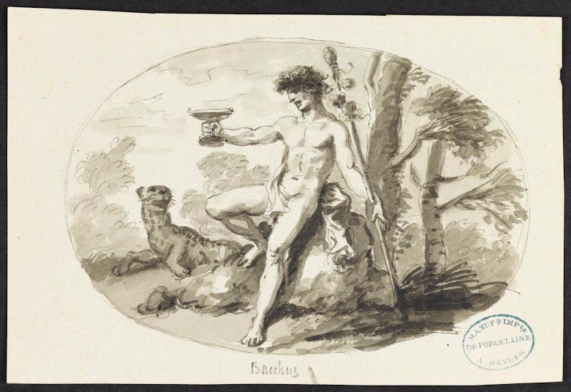 Elément décoratif : Bacchus, Jean-Jacques Lagrenée