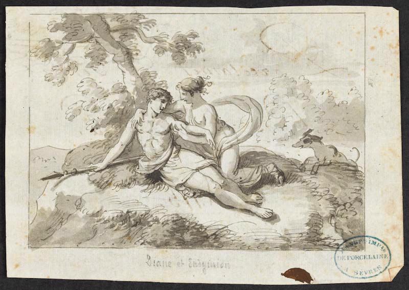 Elément décoratif : Diane et Endymion_0