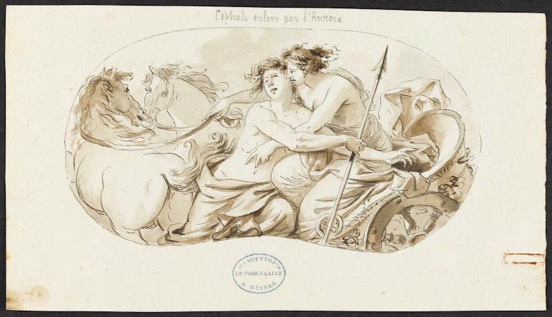 Céphale enlevé par l'Aurore ; Elément décoratif_0