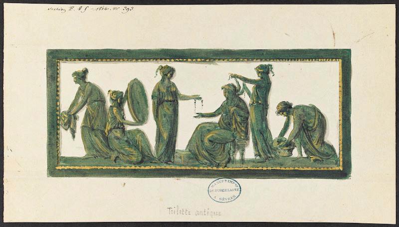 Scène de toilette antique, Jean-Jacques Lagrenée