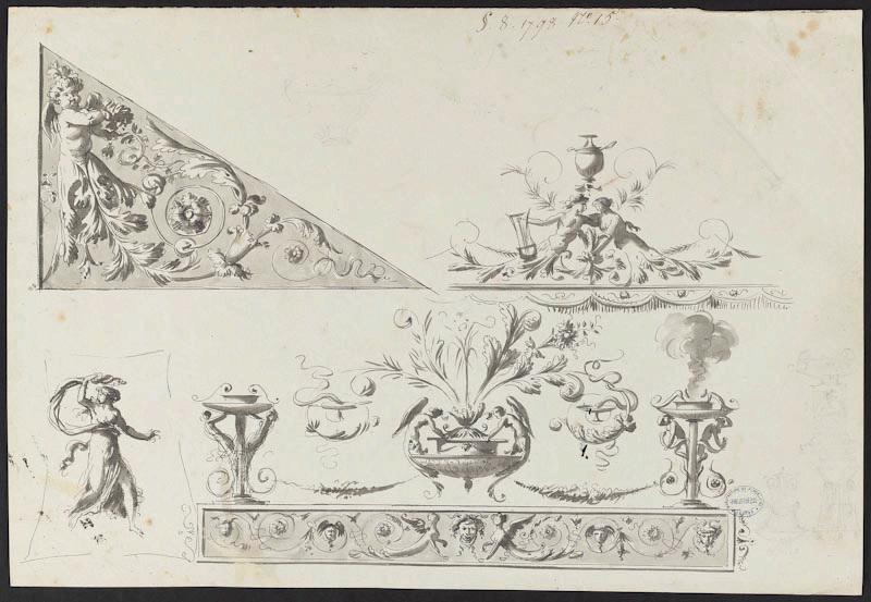 Eléments décoratifs [Vase Lagrenée], Jean-Jacques Lagrenée