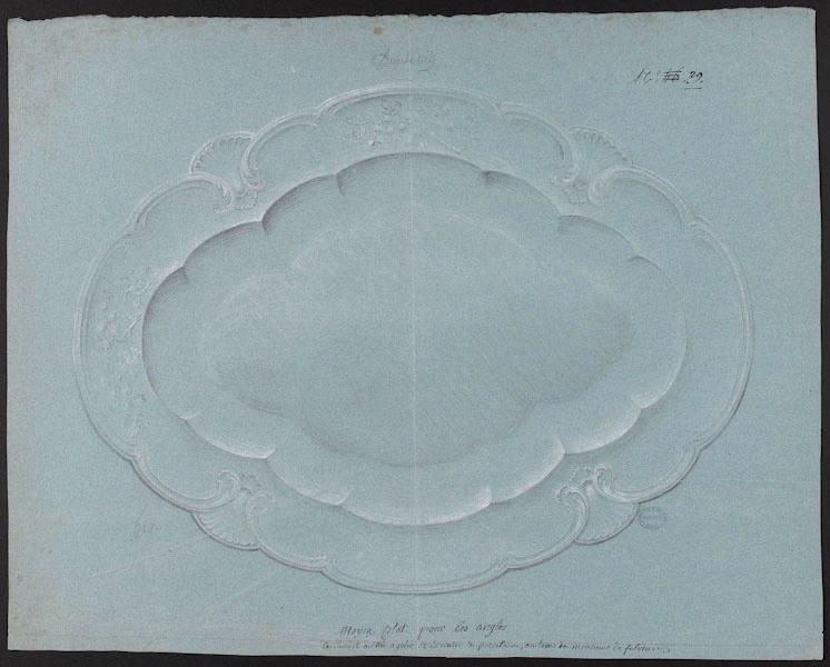 Plat à rôti, Jean-Claude Duplessis, 1745