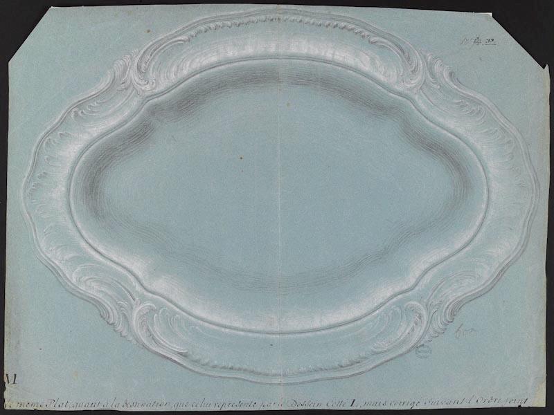 Plat ovale du roi, Jean-Claude Duplessis, 1751,1755