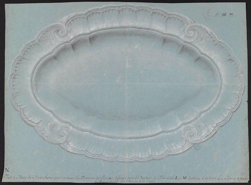 Plateau de pot à oille, Jean-Claude Duplessis, 1755,1760