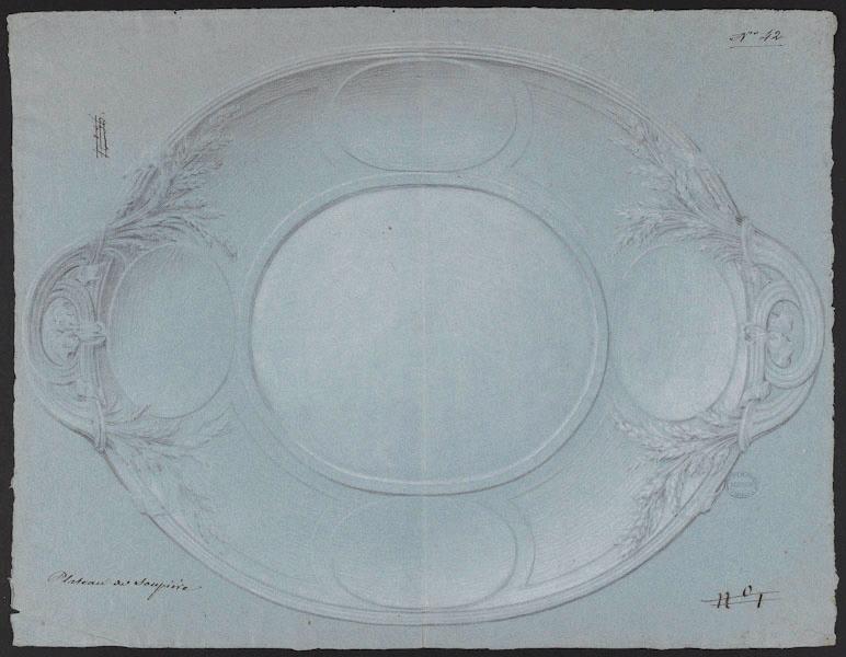 Plat à épis d'or, Jean-Claude Duplessis, 3e quart 18e siècle