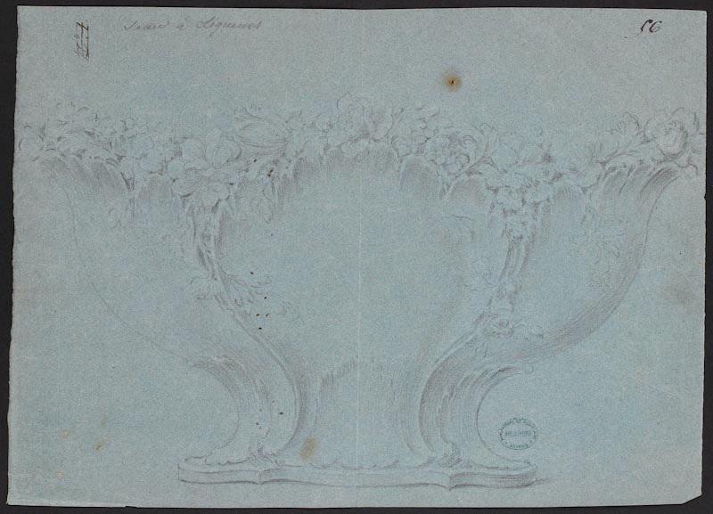 Seau à liqueur du roi ; Seau à verre du roi, Jean-Claude Duplessis, 1752