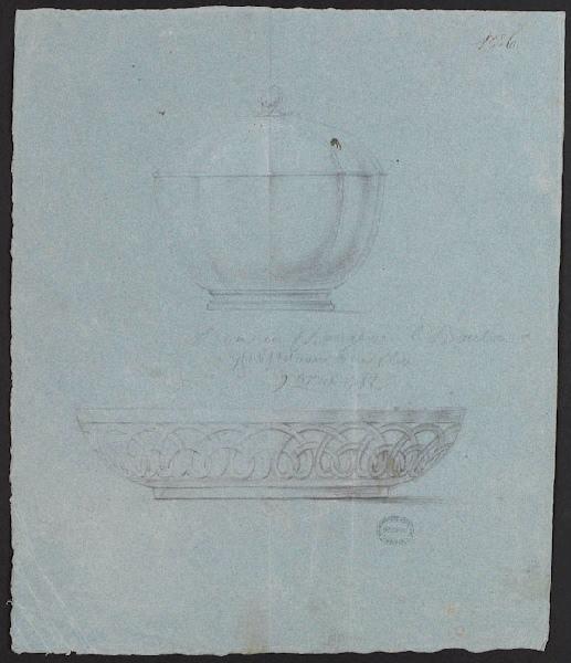 Pot couvert et soucoupe, Jean-Claude Duplessis, 1752