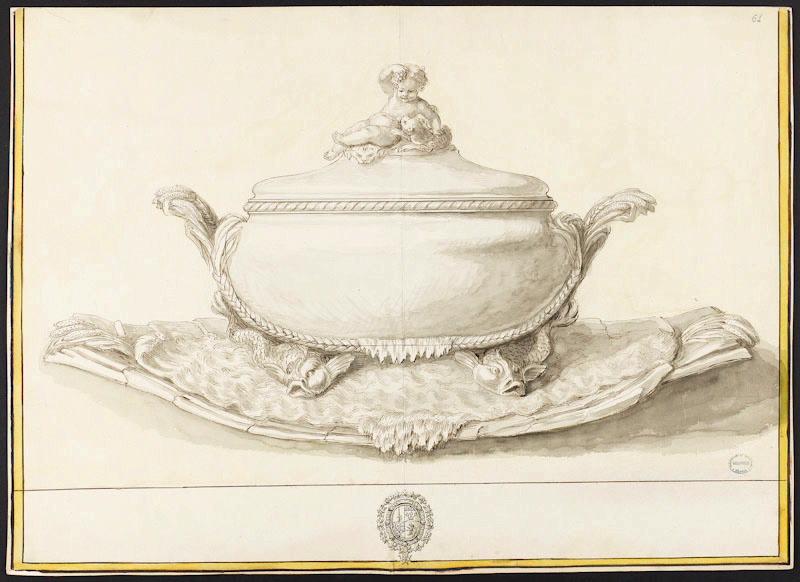 Soupière et plateau, Jean-Claude Duplessis, 3e quart 18e siècle