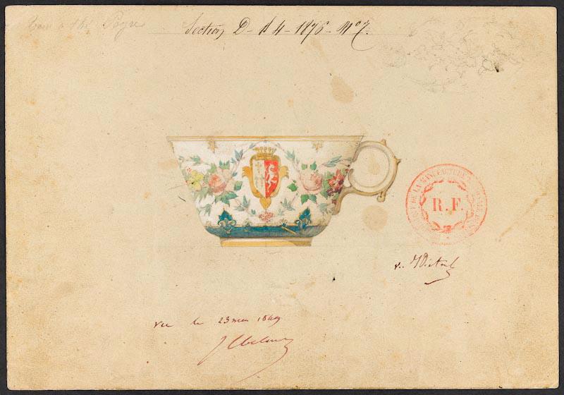 Tasse à thé Peyre, Émile Renard, 1849