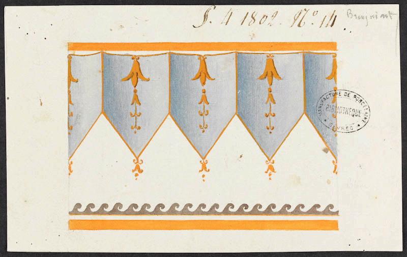 Eléments décoratifs [Frise], Alexandre Théodore Brongniart, 1802