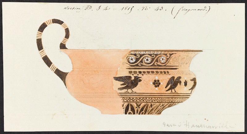 Tasse d'Hancarville, Alexandre Fragonard, 1er quart 19e siècle