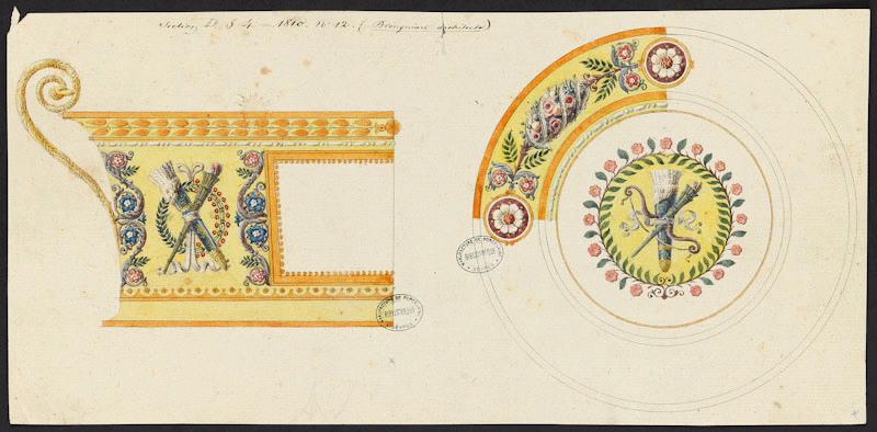 Eléments décoratifs [Tasse et soucoupe], Alexandre Théodore Brongniart, 1er quart 19e siècle