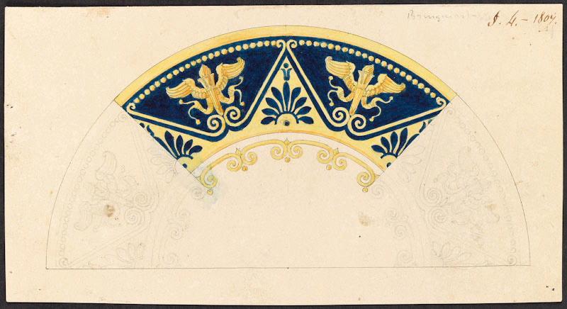 Eléments décoratifs [Soucoupe], Alexandre Théodore Brongniart, 1er quart 19e siècle