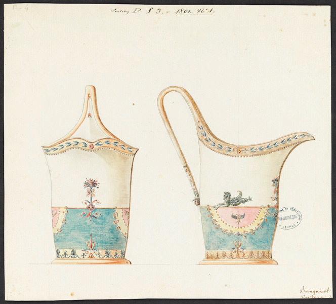 Pot à crème à cornet, Alexandre Théodore Brongniart, 1801