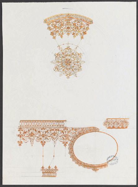 Eléments décoratifs [Tasse et soucoupe], Alexis Etienne Julienne, 2e quart 19e siècle