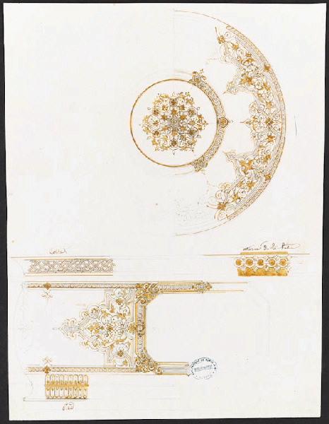 Eléments décoratifs [Tasse et soucoupe], Alexis Etienne Julienne, 2e quart 19e siècle