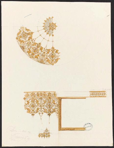 Eléments décoratifs [Tasse AB et soucoupe], Alexis Etienne Julienne, 1847