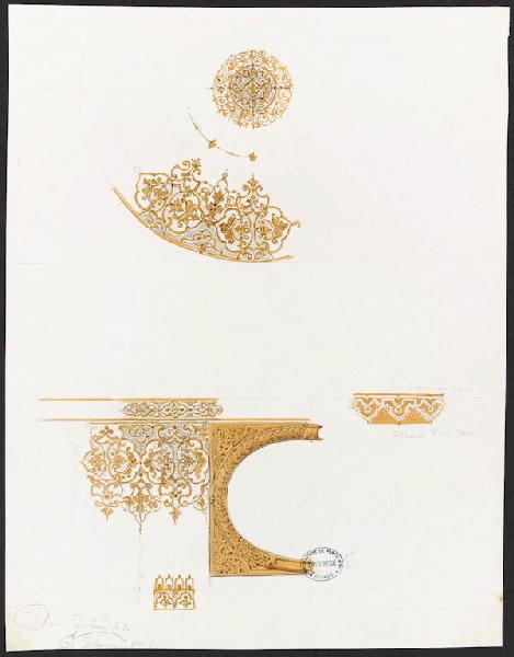 Eléments décoratifs [Tasse AB et soucoupe], Alexis Etienne Julienne, 1847