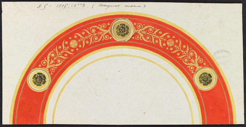 Décor [Assiette] ([Service Olympique ?]), Alexandre Théodore Brongniart, 1er quart 19e siècle