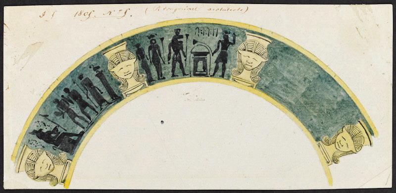 Décor [Assiette du service Egyptien], Alexandre Théodore Brongniart, 1805