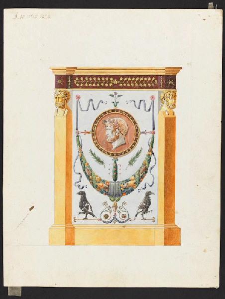 Autel du surtout du service Olympique, Alexandre Théodore Brongniart, 1802